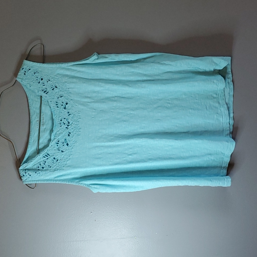 Talbots, light blue, tanktop, size medium, 100% cotton
